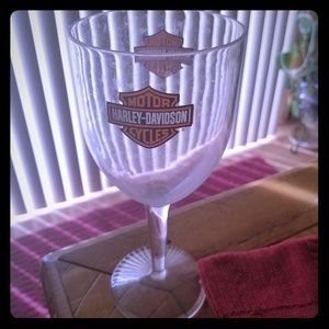 Harley plastic wine glasses